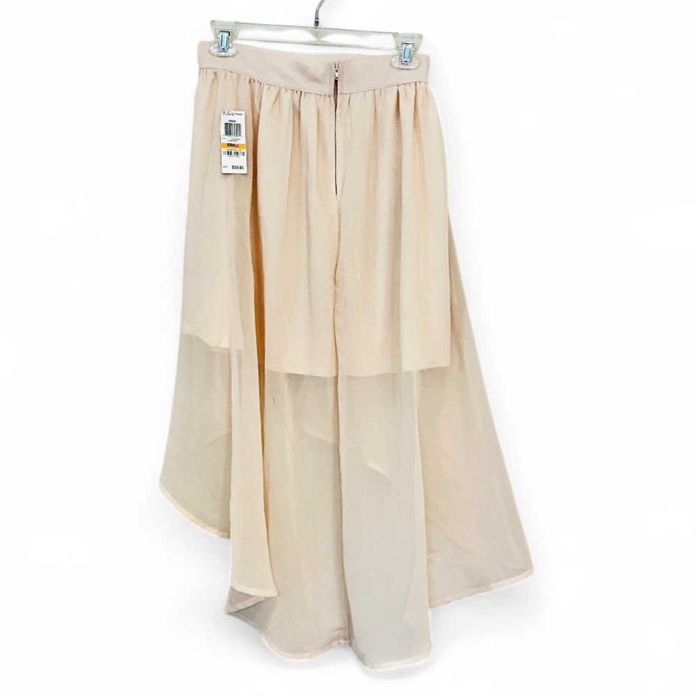 Bar III High Low Sheer Peach Skirt - Picture 2 of 6